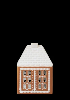 Kähler Lyshus lille i brun fra serien Gingerbread | Køb her Outlet