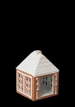 Kähler Lyshus lille i brun fra serien Gingerbread | Køb her Outlet