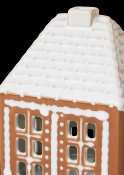 Kähler Lyshus lille i brun fra serien Gingerbread | Køb her Outlet