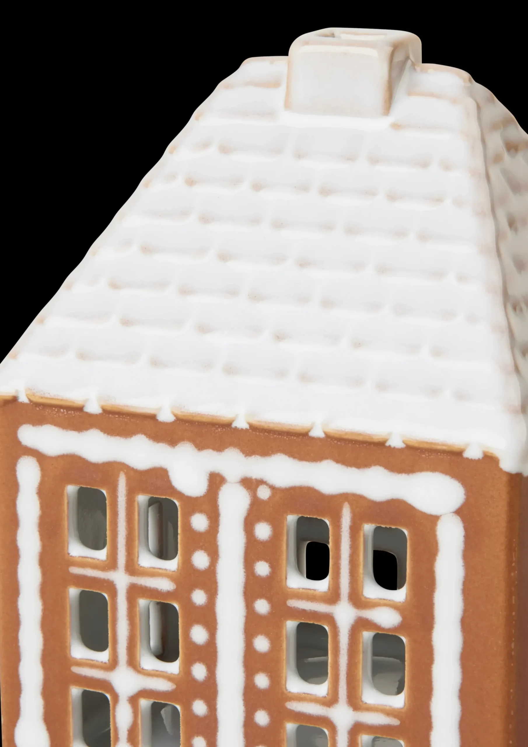 Kähler Lyshus lille i brun fra serien Gingerbread | Køb her Outlet