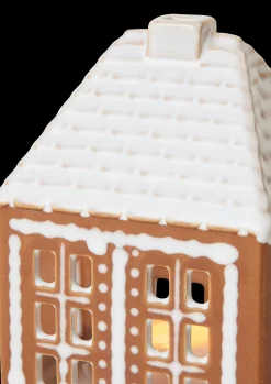 Kähler Lyshus lille i brun fra serien Gingerbread | Køb her Outlet