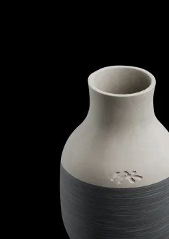 Kähler Omaggio Circulare Vase H12.5 cm antracitgrå | Køb nu New