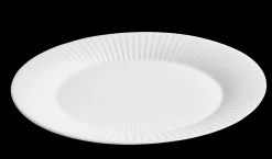 Kähler Ovalt serveringsfad 28.5x22.5 cm i hvid | Køb her Online