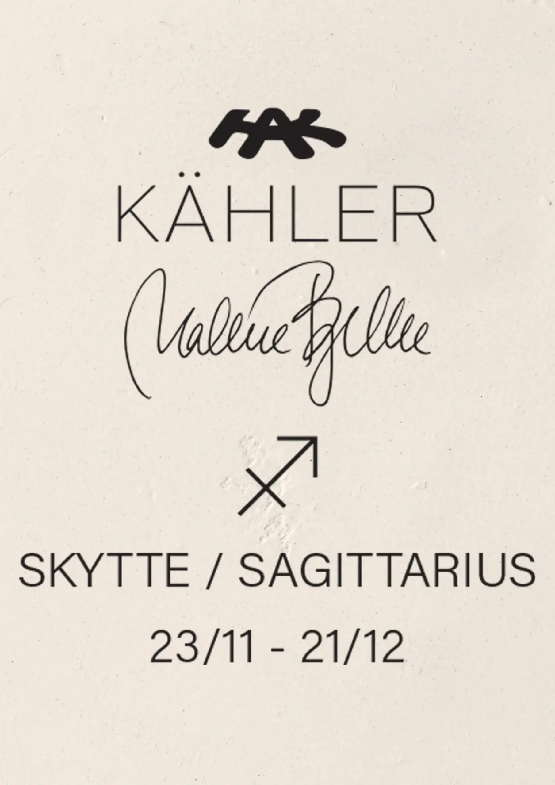 Kähler Skytte H17 i hvid fra serien Astro | Køb her New