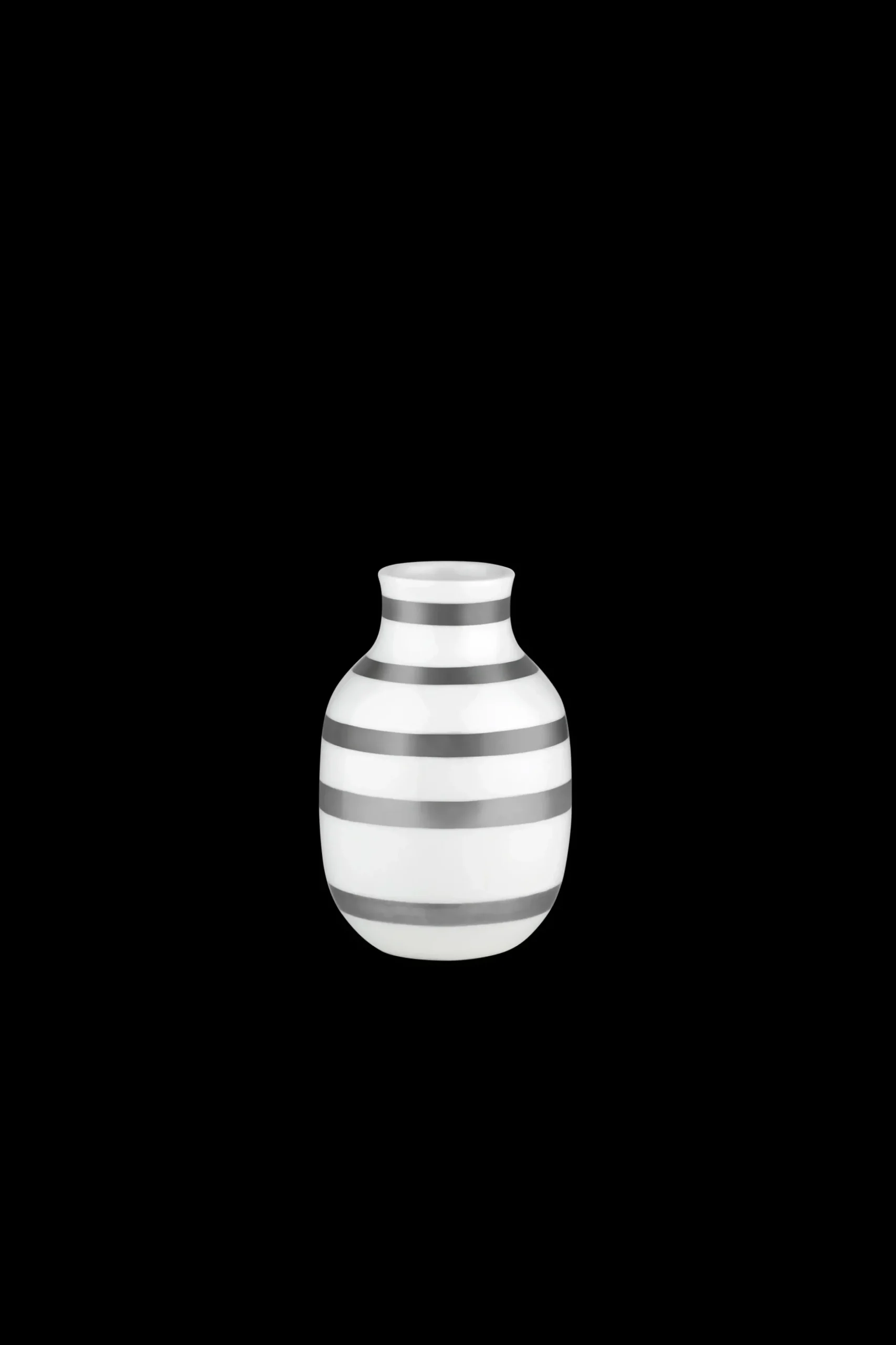 Kähler Vase H12.5 cm i sølv fra serien Omaggio | Køb her Outlet