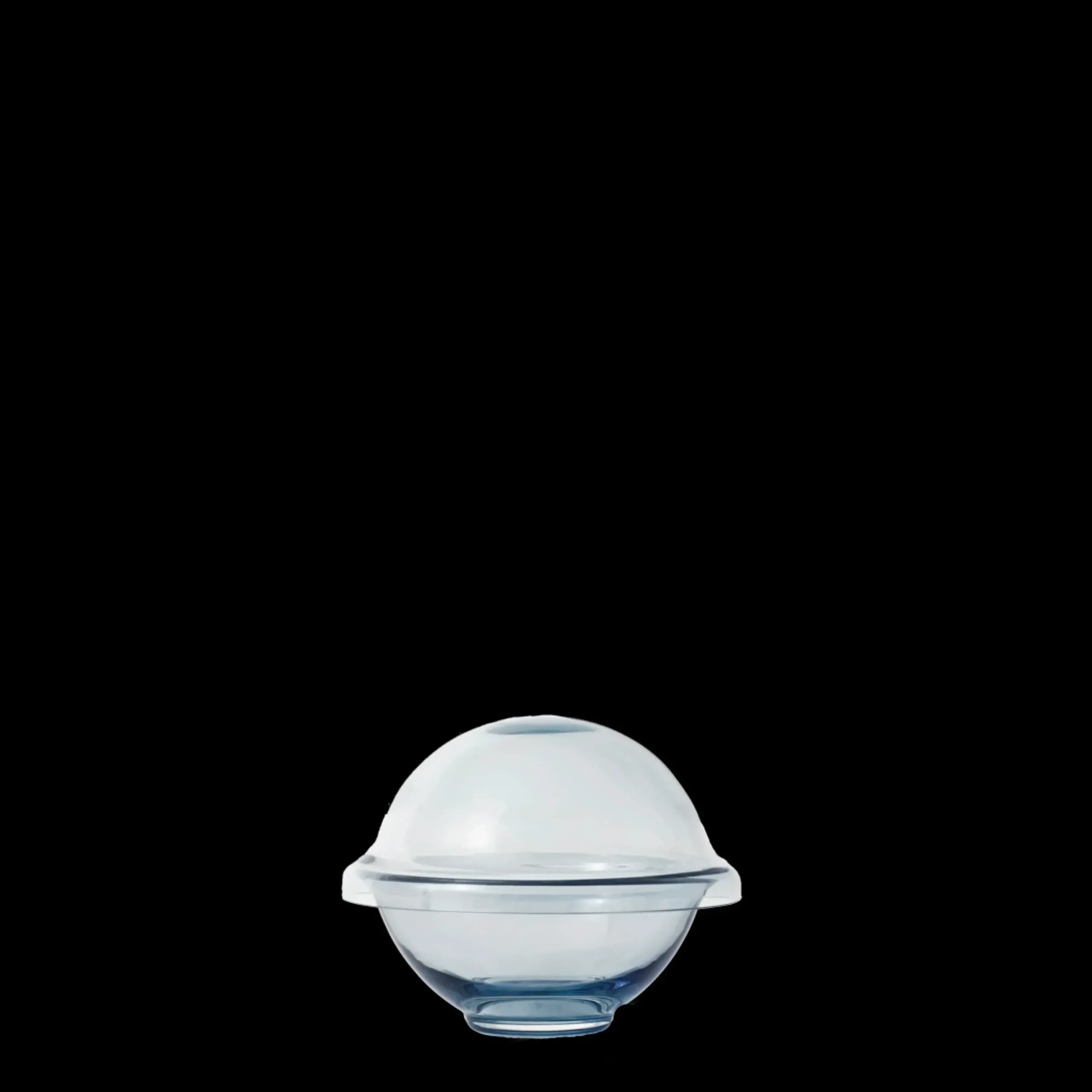 Lyngby Porcelæn Chapeau Bonbonniere midnight blue glas Outlet