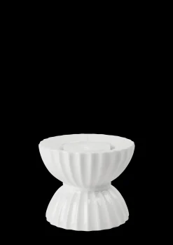 Lyngby Porcelæn Lyngby Tura Fyrfadsstage Ø8 cm hvid | Køb nu New