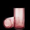 Lyngby Porcelæn Lyngby Vase burgundy mundblæst glas Clearance