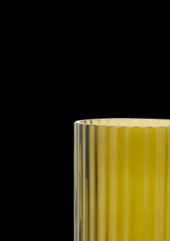 Lyngby Porcelæn Lyngby Vase H15.5 olivengrøn mundblæst glas Clearance