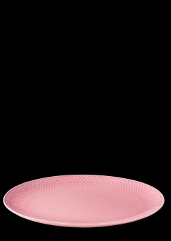Lyngby Porcelæn Ovalt serveringsfad 28.5x21.5 cm i rosa Best