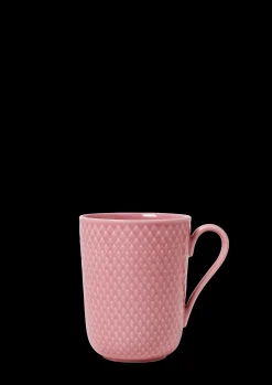 Lyngby Porcelæn Rhombe Color Krus med hank 33 cl rosa Outlet