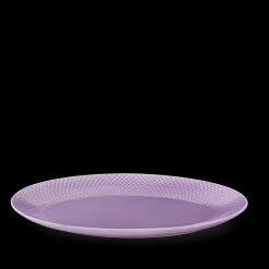 Lyngby Porcelæn Rhombe Color Ovalt serveringsfad lys lilla Online