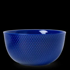 Lyngby Porcelæn Rhombe Color Serveringsskål Ø22 cm mørk blå Online
