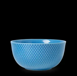 Lyngby Porcelæn Rhombe Color Serveringsskål Ø17.5 cm blå Best