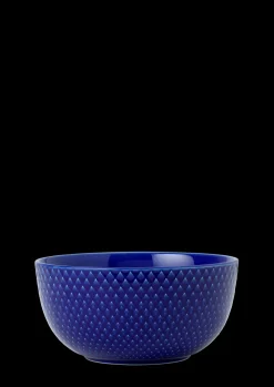 Lyngby Porcelæn Rhombe Color Skål Ø13 cm mørk blå | Køb her New