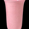 Lyngby Porcelæn Rhombe Color Vase H20 rosa porcelæn Online