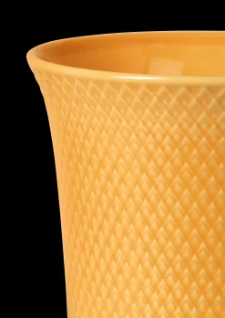 Lyngby Porcelæn Rhombe Color Vase H20 gul porcelæn | Køb her Discount