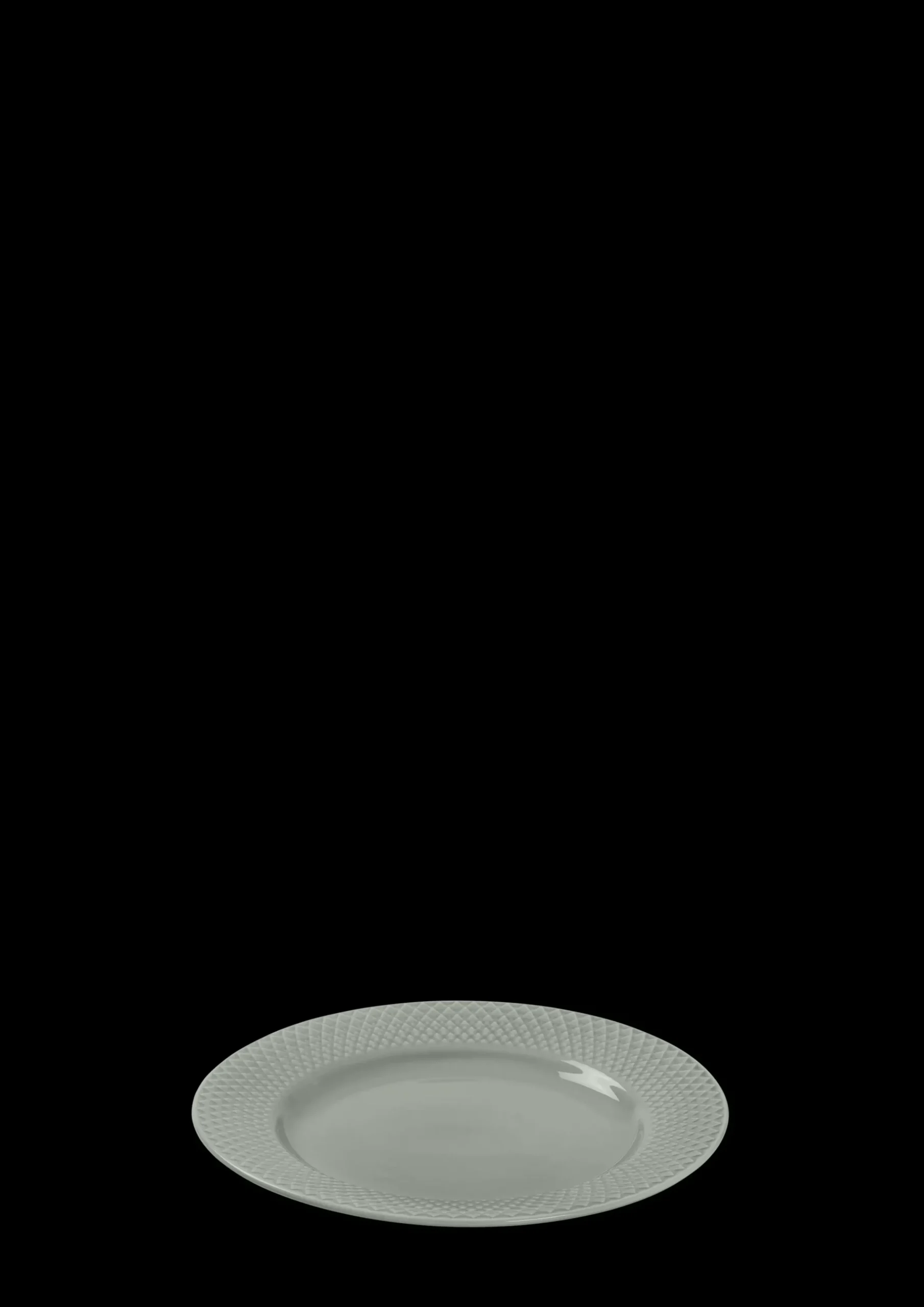 Lyngby Porcelæn Rhombe Earth Frokosttallerken Ø21 cm moss Hot