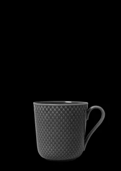 Lyngby Porcelæn Rhombe Earth Krus med hank 39 cl slate Clearance