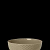 Lyngby Porcelæn Rhombe Earth Skål Ø15.5 cm clay | Køb nu Online