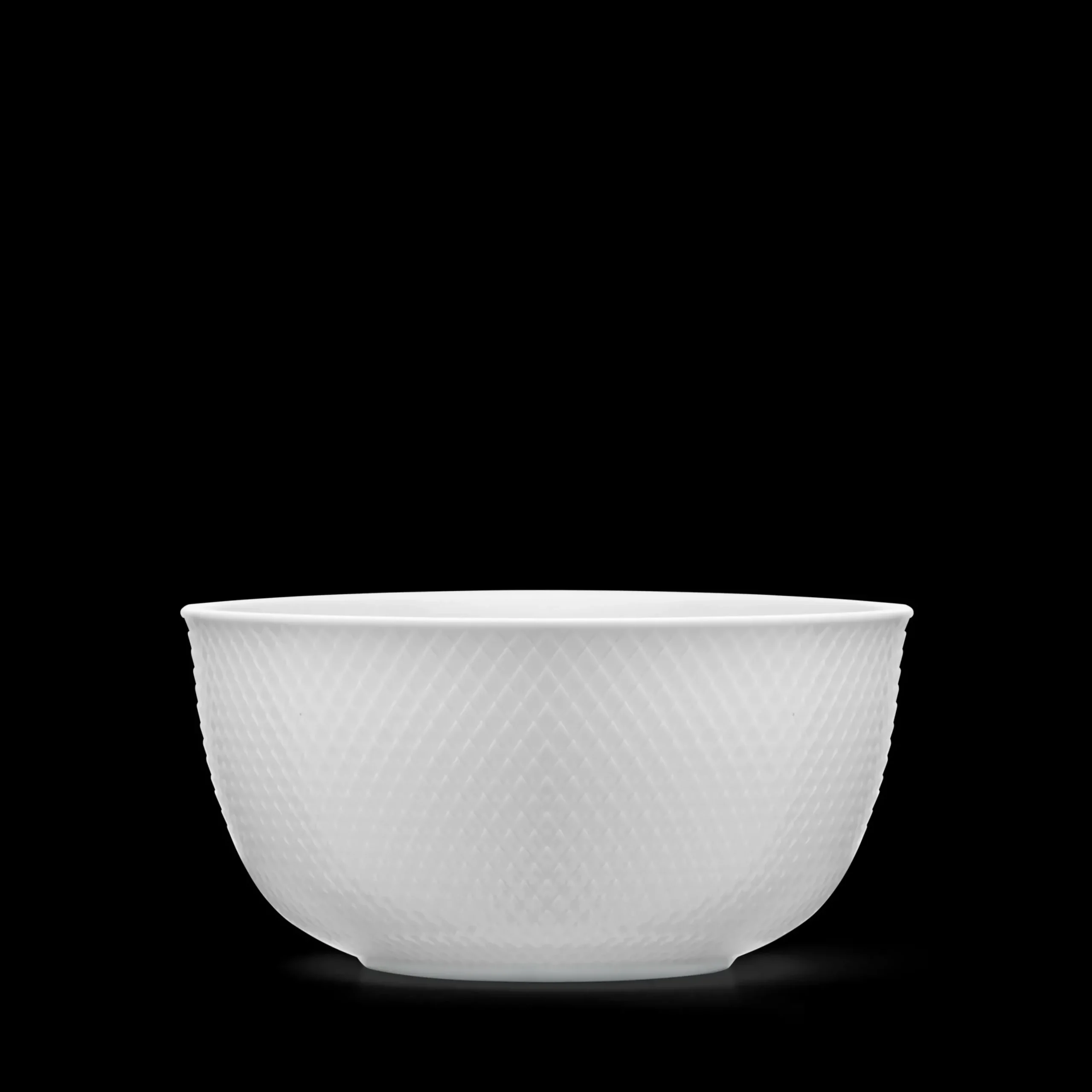 Lyngby Porcelæn Rhombe Serveringsskål Ø22 cm hvid | Køb her Sale