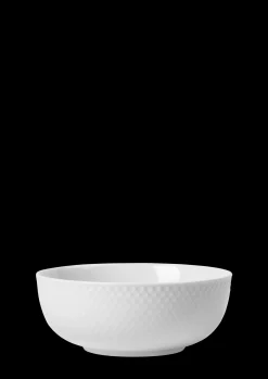 Lyngby Porcelæn Rhombe Skål Ø15.5 cm hvid | Køb her New