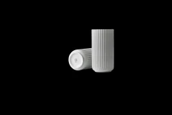 Lyngby Porcelæn Vase H20.5 cm i grå fra serien Lyngby Clearance