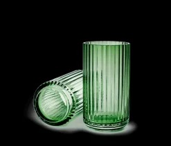 Lyngby Porcelæn Vase H15.5 cm i grøn fra serien Lyngby Best