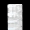 Lyngby Porcelæn Vase H20.5 cm swirl hvid mundblæst glas Hot
