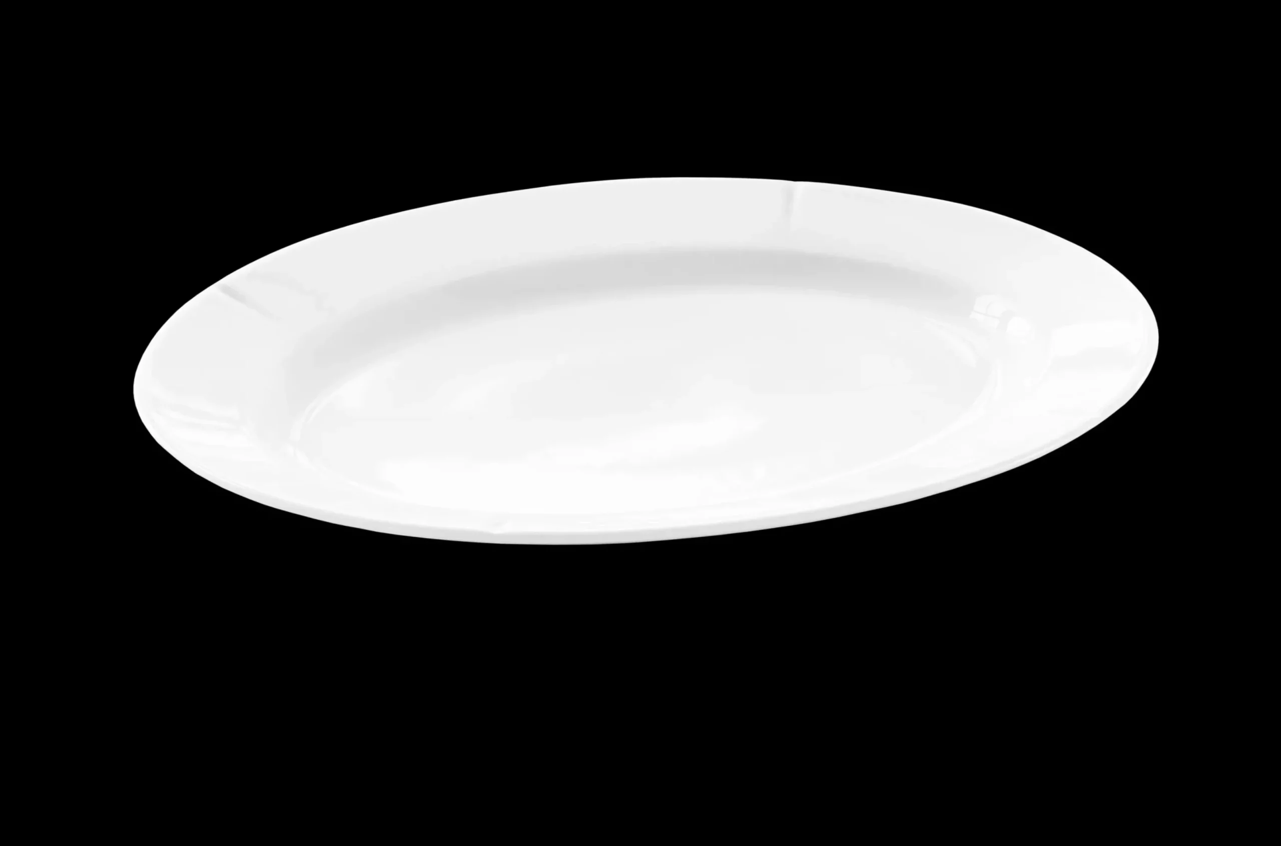 Rosendahl Oval tallerken 30x23 cm 4 stk. i hvid | Køb her Best